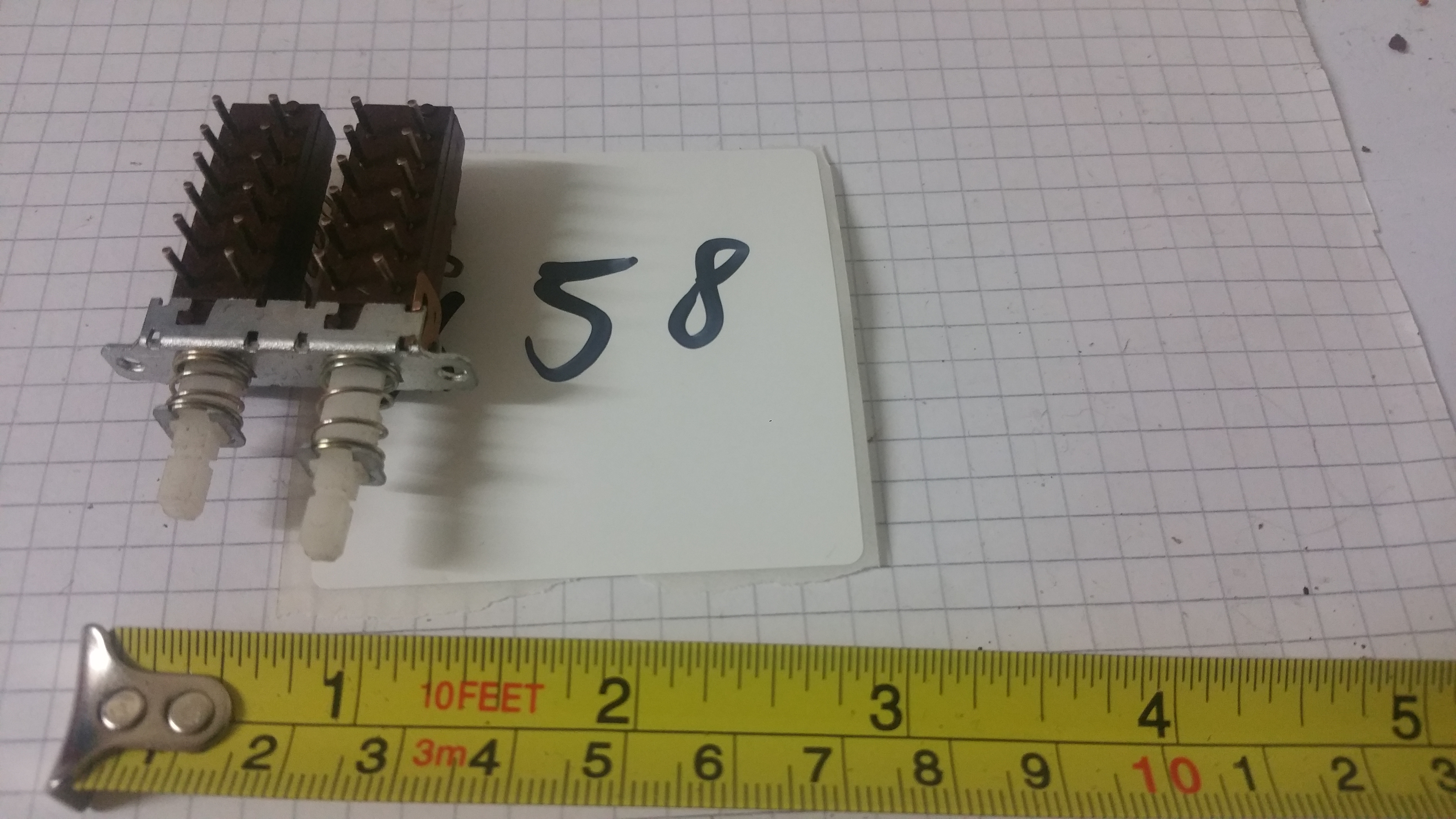 2 sections dependent switches module on-off type ISOSTAT Electronic Components - Picture 1 of 3